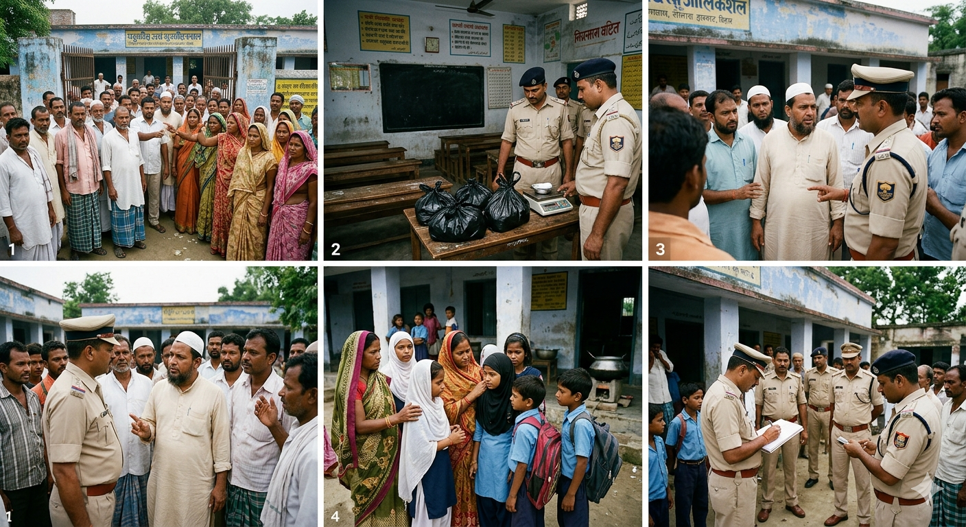 स्कूल में पकड़ाया 7 KG गोमांस बच्चों को मिड डे मिल